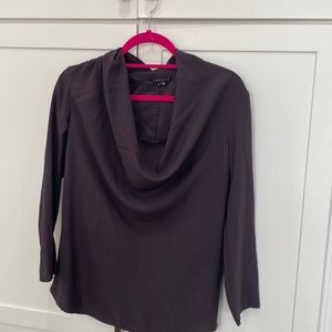Purple silk blouse Theory